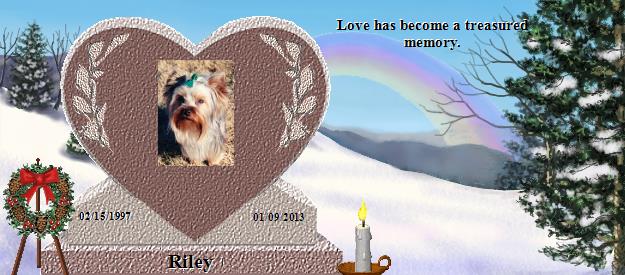Riley's Rainbow Bridge Pet Loss Memorial Residency Image