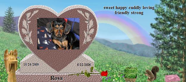 Rosa's Rainbow Bridge Pet Loss Memorial Residency Image