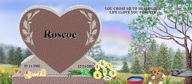 Roscoe's Rainbow Bridge Pet Loss Memorial Residency Image