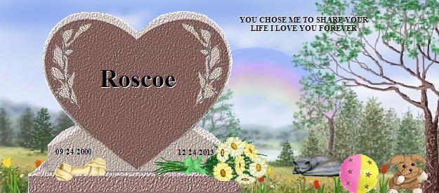 Roscoe's Rainbow Bridge Pet Loss Memorial Residency Image