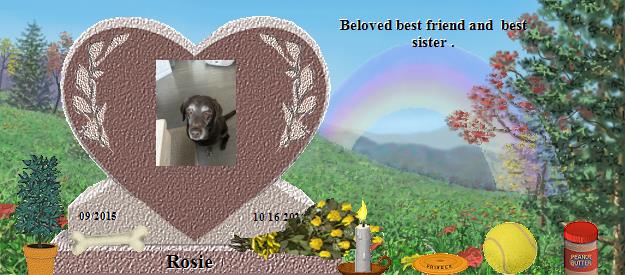 Rosie's Rainbow Bridge Pet Loss Memorial Residency Image