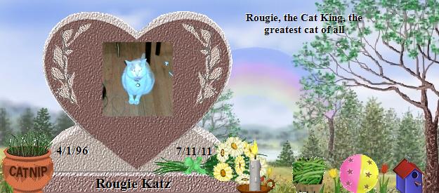 Rougie Katz's Rainbow Bridge Pet Loss Memorial Residency Image