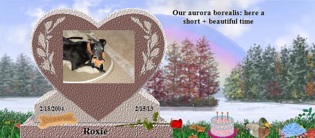 Roxie's Rainbow Bridge Pet Loss Memorial Residency Image