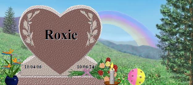 Roxie's Rainbow Bridge Pet Loss Memorial Residency Image