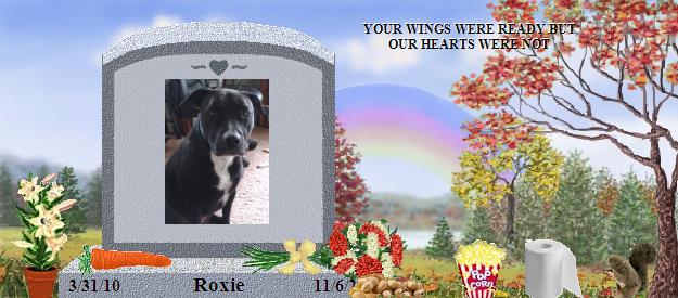 Roxie's Rainbow Bridge Pet Loss Memorial Residency Image