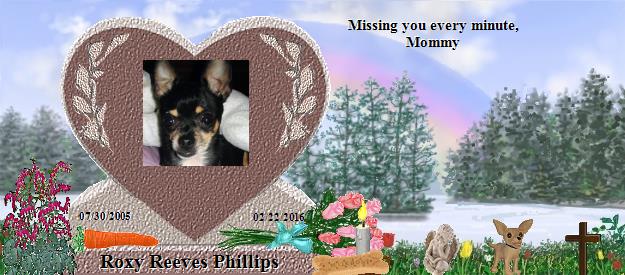 Roxy Reeves Phillips's Rainbow Bridge Pet Loss Memorial Residency Image
