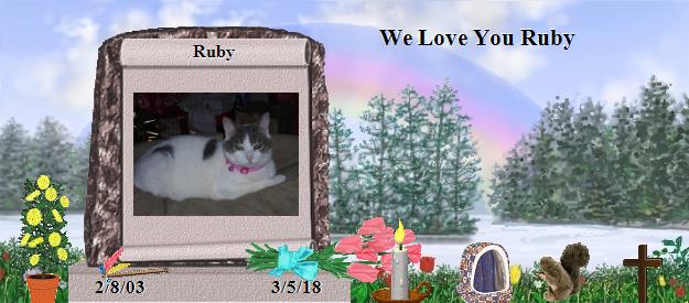 Ruby's Rainbow Bridge Pet Loss Memorial Residency Image