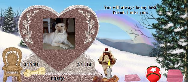 rusty's Rainbow Bridge Pet Loss Memorial Residency Image
