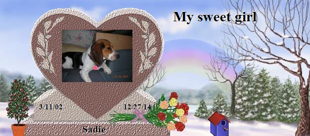 Sadie's Rainbow Bridge Pet Loss Memorial Residency Image