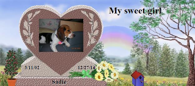 Sadie's Rainbow Bridge Pet Loss Memorial Residency Image