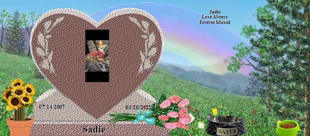 Sadie's Rainbow Bridge Pet Loss Memorial Residency Image