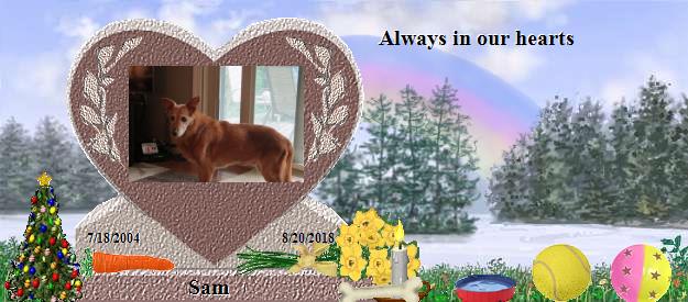 Sam's Rainbow Bridge Pet Loss Memorial Residency Image