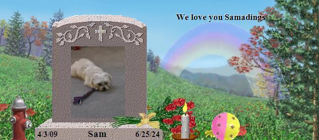 Sam's Rainbow Bridge Pet Loss Memorial Residency Image