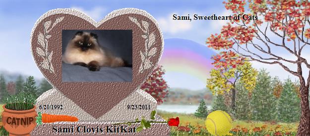 Sami Clovis KitKat's Rainbow Bridge Pet Loss Memorial Residency Image