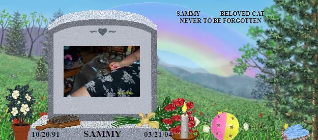 SAMMY's Rainbow Bridge Pet Loss Memorial Residency Image