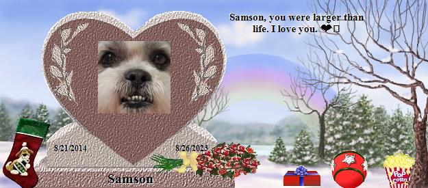 Samson's Rainbow Bridge Pet Loss Memorial Residency Image
