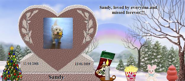 Sandy's Rainbow Bridge Pet Loss Memorial Residency Image