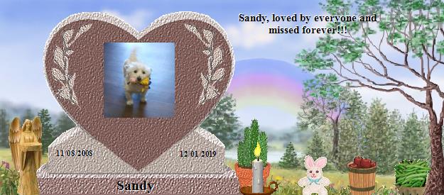Sandy's Rainbow Bridge Pet Loss Memorial Residency Image