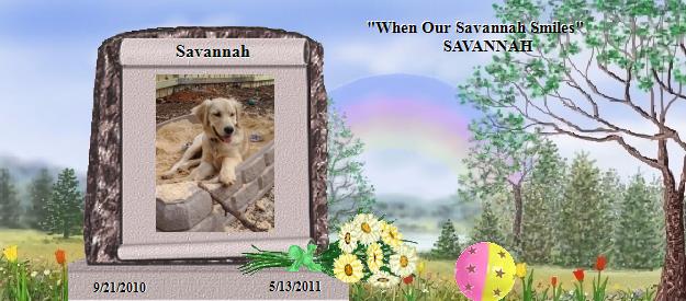 Savannah's Rainbow Bridge Pet Loss Memorial Residency Image