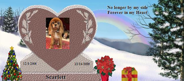 Scarlett's Rainbow Bridge Pet Loss Memorial Residency Image