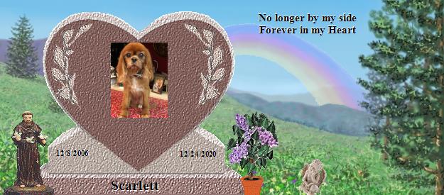 Scarlett's Rainbow Bridge Pet Loss Memorial Residency Image