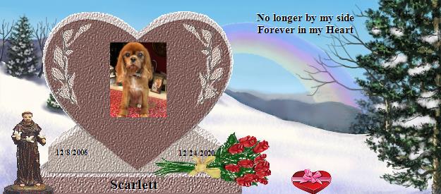 Scarlett's Rainbow Bridge Pet Loss Memorial Residency Image
