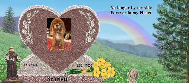 Scarlett's Rainbow Bridge Pet Loss Memorial Residency Image