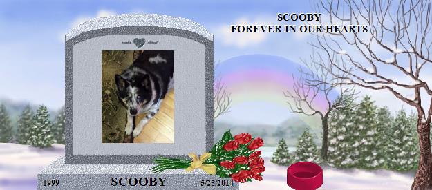 SCOOBY's Rainbow Bridge Pet Loss Memorial Residency Image