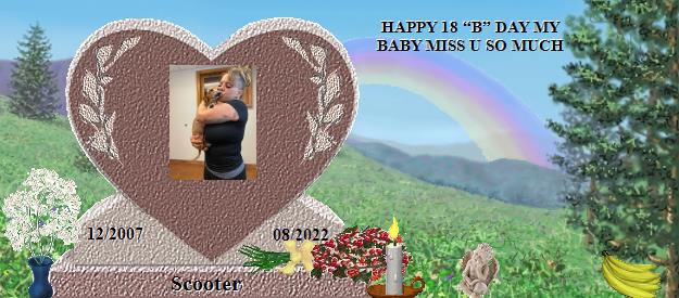 Scooter's Rainbow Bridge Pet Loss Memorial Residency Image