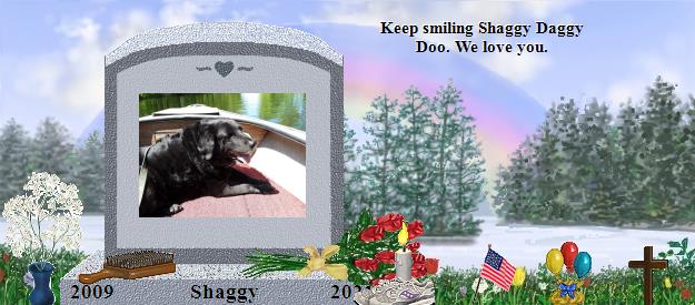 Shaggy's Rainbow Bridge Pet Loss Memorial Residency Image
