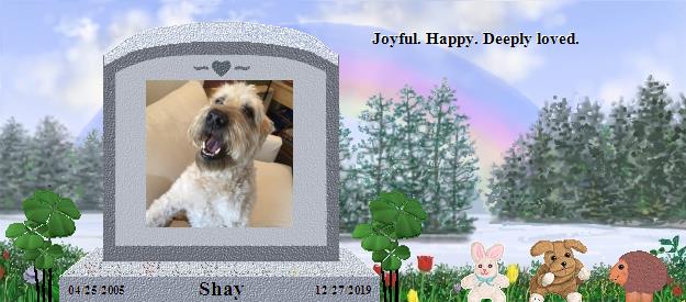 Shay's Rainbow Bridge Pet Loss Memorial Residency Image