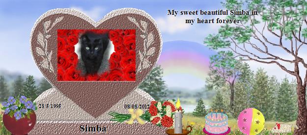 Simba's Rainbow Bridge Pet Loss Memorial Residency Image