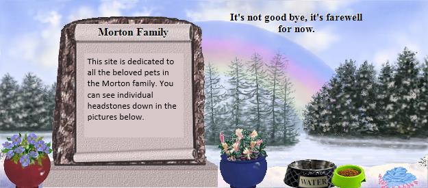 Morton Family's Rainbow Bridge Pet Loss Memorial Residency Image