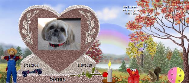 Sonny's Rainbow Bridge Pet Loss Memorial Residency Image