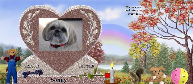 Sonny's Rainbow Bridge Pet Loss Memorial Residency Image