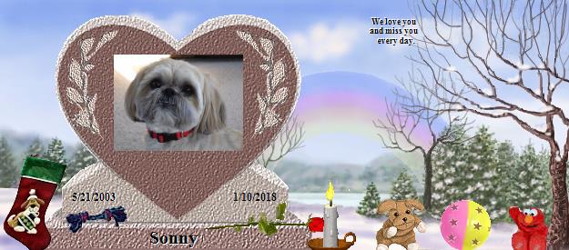 Sonny's Rainbow Bridge Pet Loss Memorial Residency Image