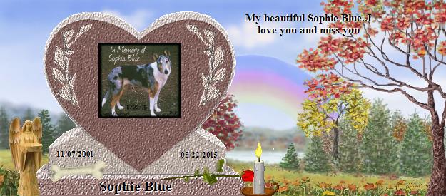 Sophie Blue's Rainbow Bridge Pet Loss Memorial Residency Image