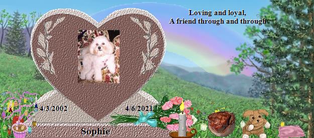 Sophie's Rainbow Bridge Pet Loss Memorial Residency Image