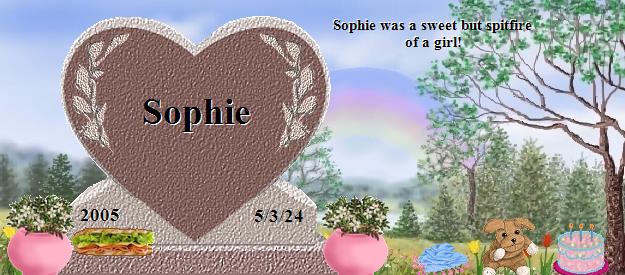 Sophie's Rainbow Bridge Pet Loss Memorial Residency Image