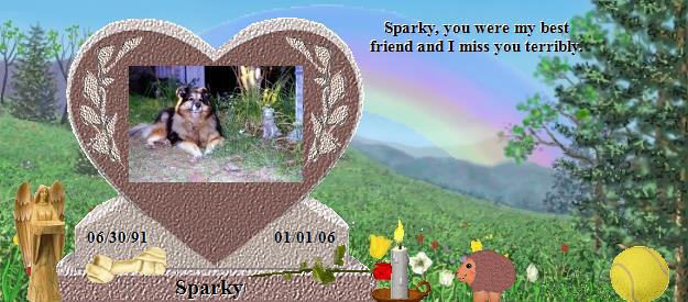 Sparky's Rainbow Bridge Pet Loss Memorial Residency Image