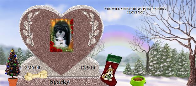 Sparky's Rainbow Bridge Pet Loss Memorial Residency Image