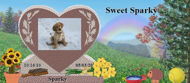 Sparky's Rainbow Bridge Pet Loss Memorial Residency Image