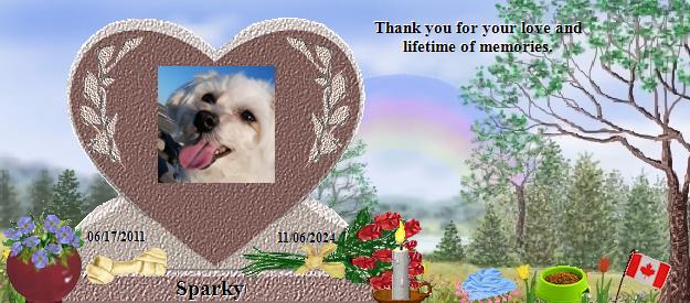 Sparky's Rainbow Bridge Pet Loss Memorial Residency Image