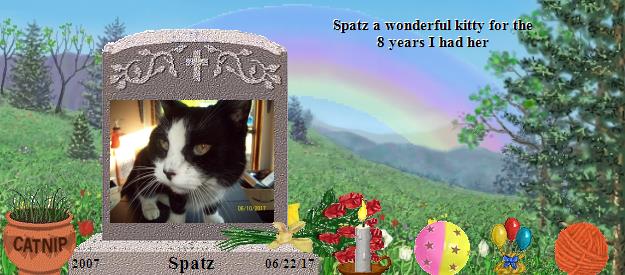 Spatz's Rainbow Bridge Pet Loss Memorial Residency Image