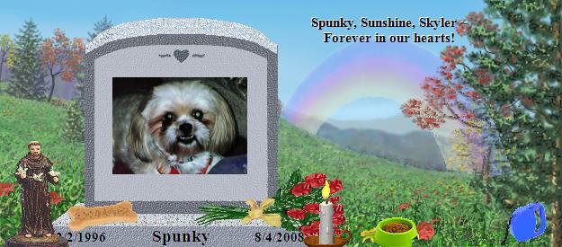 Spunky's Rainbow Bridge Pet Loss Memorial Residency Image