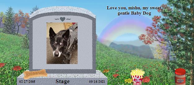 Stage's Rainbow Bridge Pet Loss Memorial Residency Image