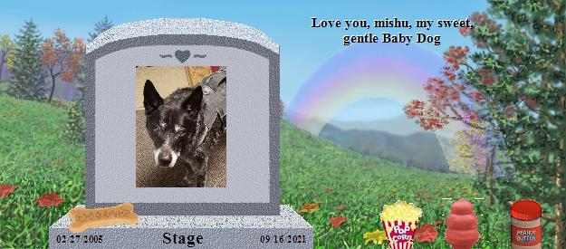 Stage's Rainbow Bridge Pet Loss Memorial Residency Image