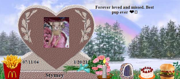 Stymey's Rainbow Bridge Pet Loss Memorial Residency Image