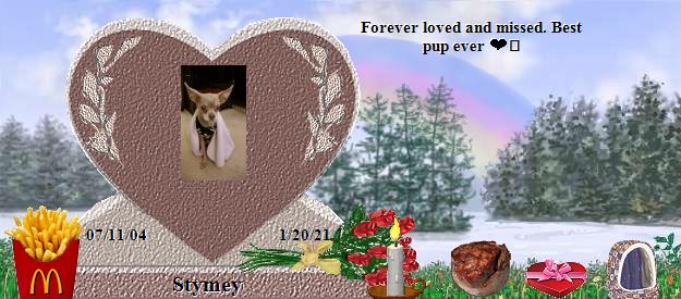 Stymey's Rainbow Bridge Pet Loss Memorial Residency Image