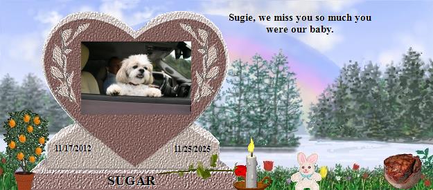 SUGAR's Rainbow Bridge Pet Loss Memorial Residency Image